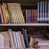 ...scaffali colmi di libri